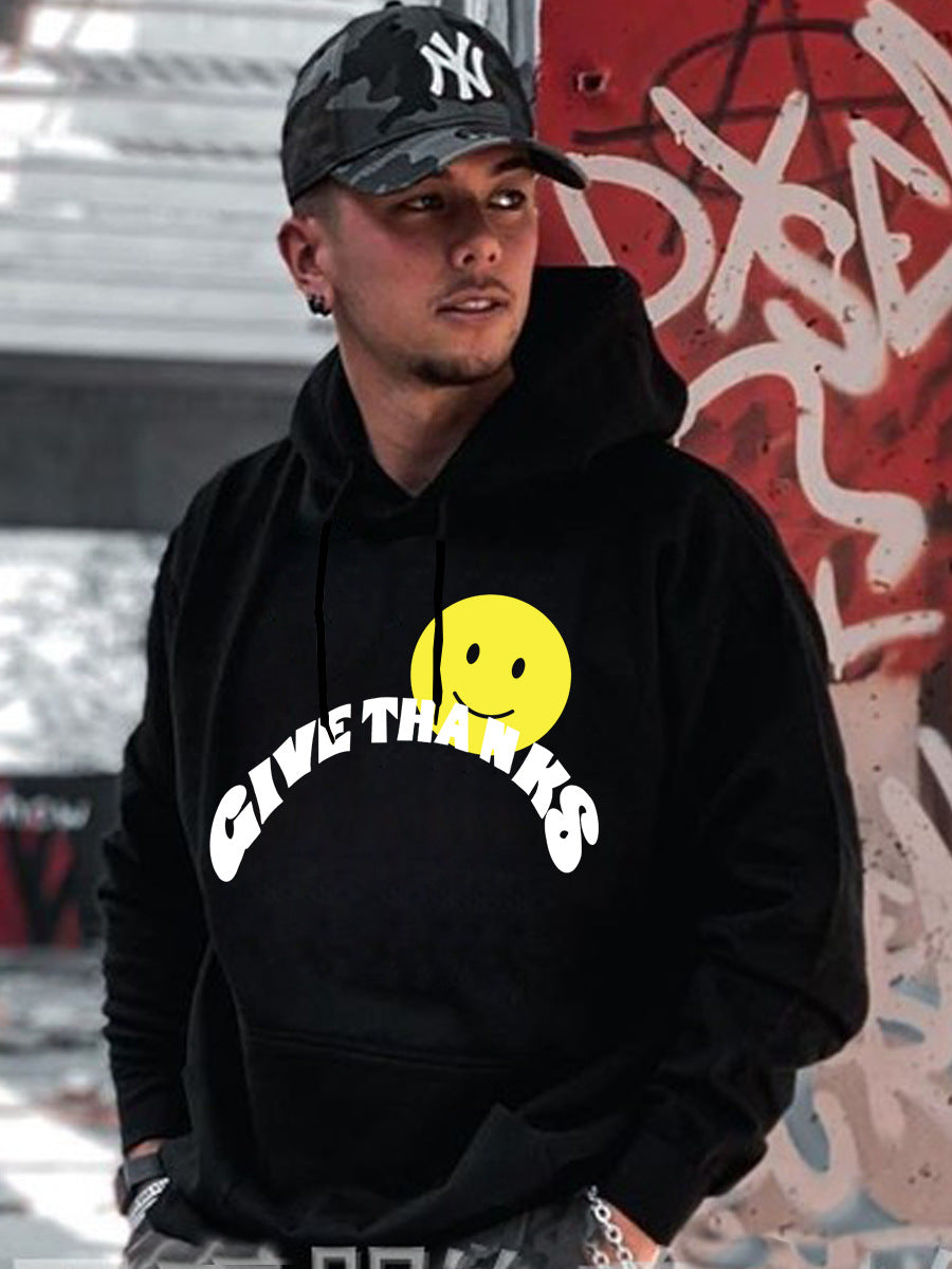 Herren Kapuzenpullover mit inspirierendem Print Echoarchiv