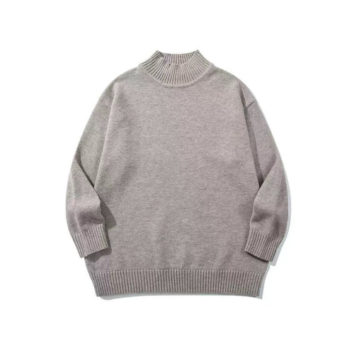 Unisex Oversize-Troyer-Pullover mit kurzem Stehkragen und breiten Rippenbündchen Echoarchiv
