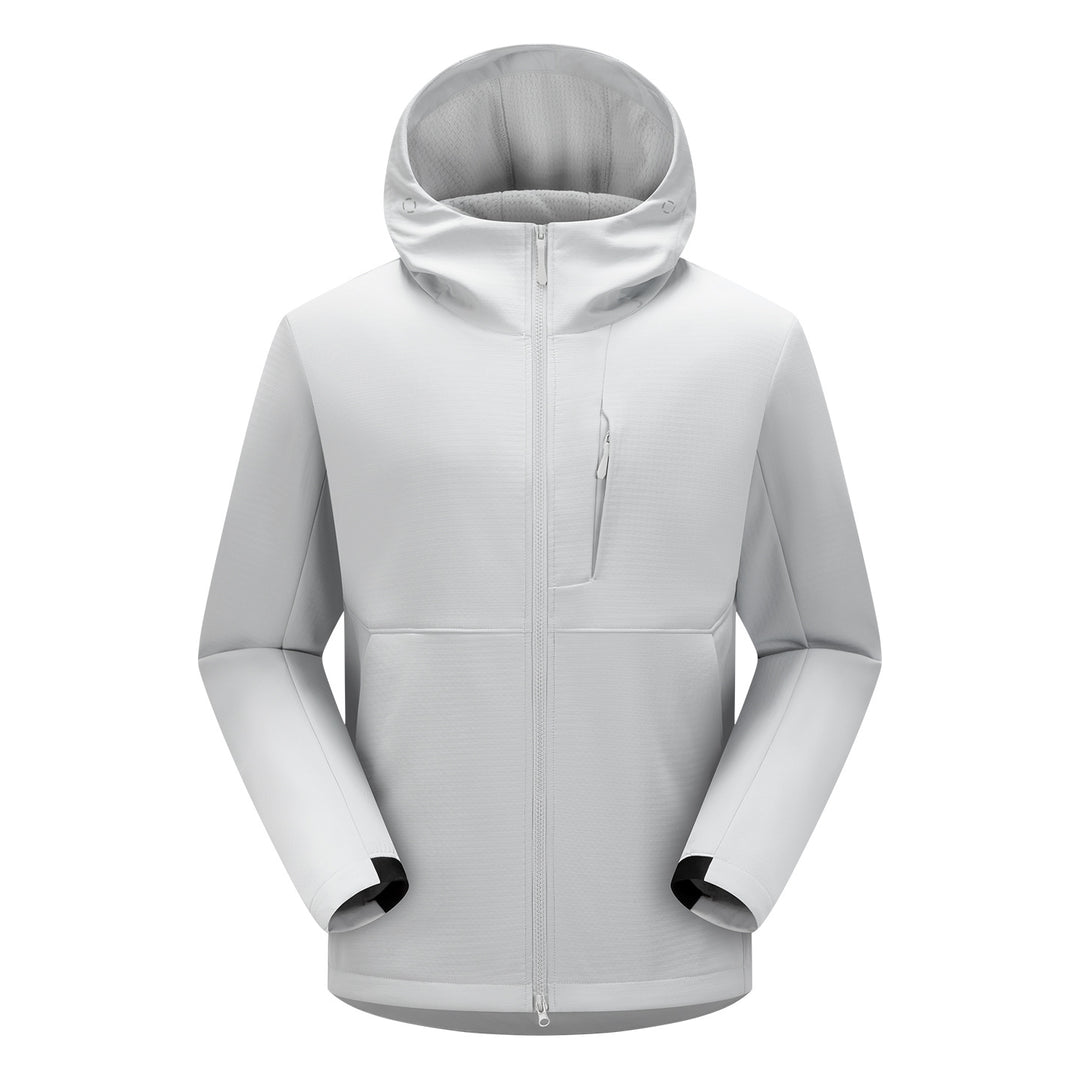 Herren Softshell-Funktionsjacke mit Wattierung, Kapuze & Zwei-Wege-Reißverschluss Echoarchiv