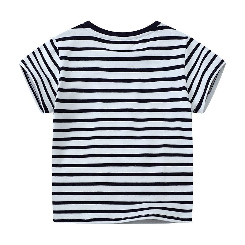 Kinder T-Shirt mit lebendigen Tierapplikationen Echo Archiv