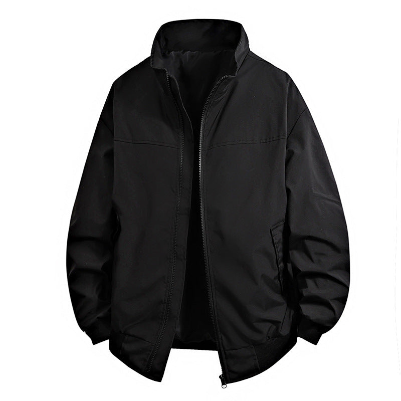 Herren praktische Übergangsjacke mit hohem Kragen und vielseitigen Taschen Echoarchiv
