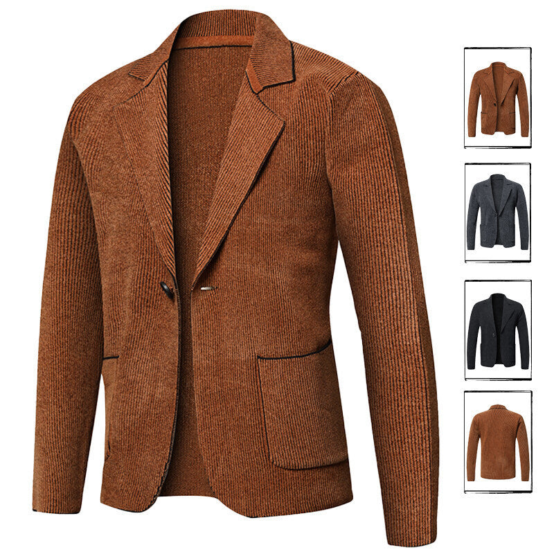 Herren elegante Blazerjacke mit zeitlosem Design und praktischen Taschen Echoarchiv