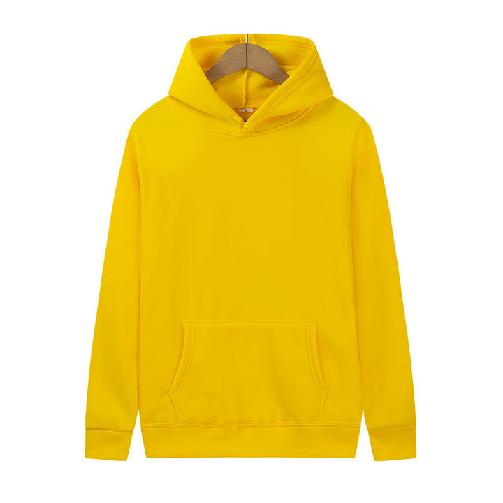 Unisex minimalistischer Kapuzenpullover ohne Reißverschluss mit innen angerautem French-Terry und integrierter Kängurutasche Echo Archiv