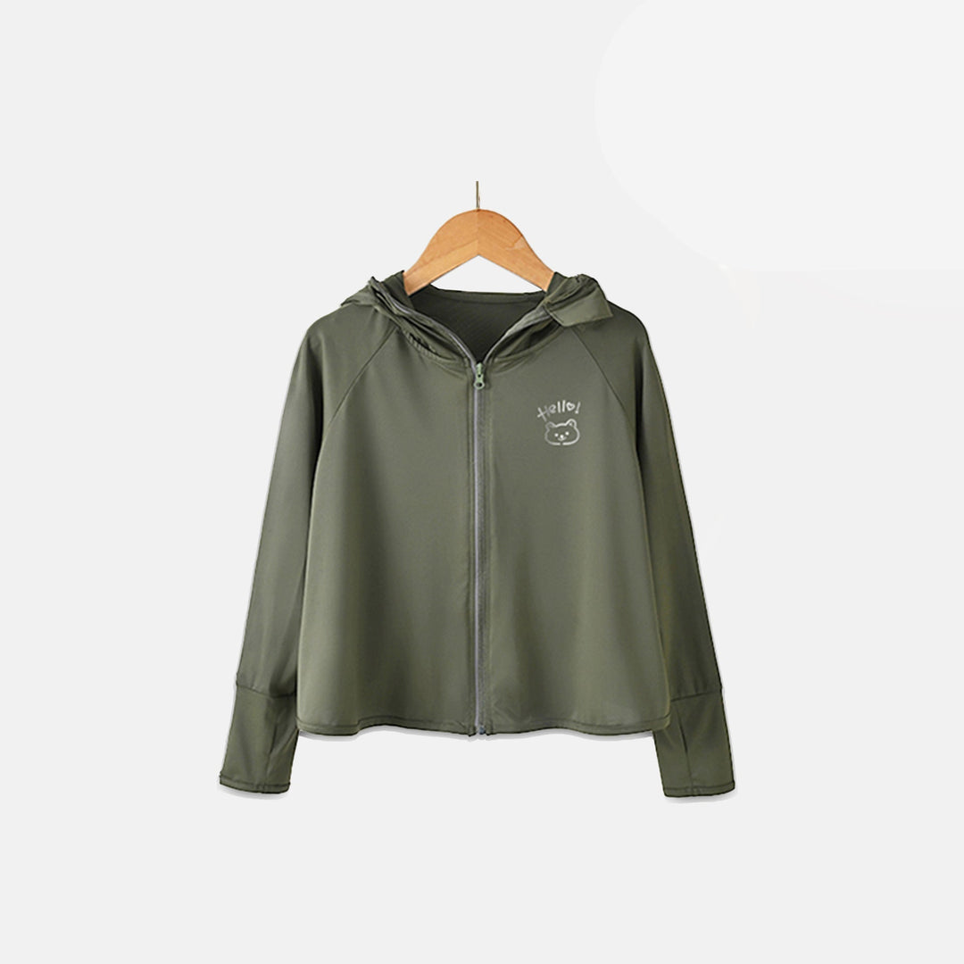 Damen Leichte UV-Schutzjacke mit Kapuze Echo Archiv