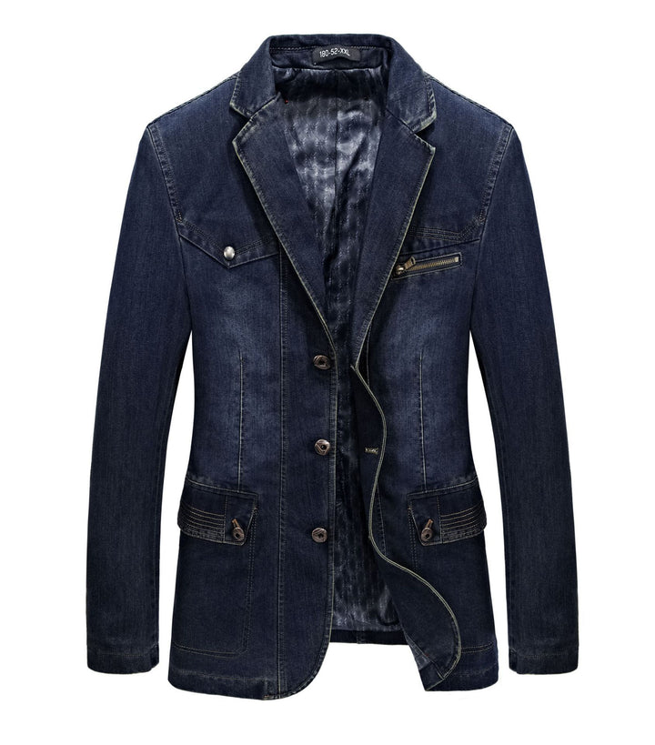 Herren Modische Denim Blazerjacke Echo Archiv