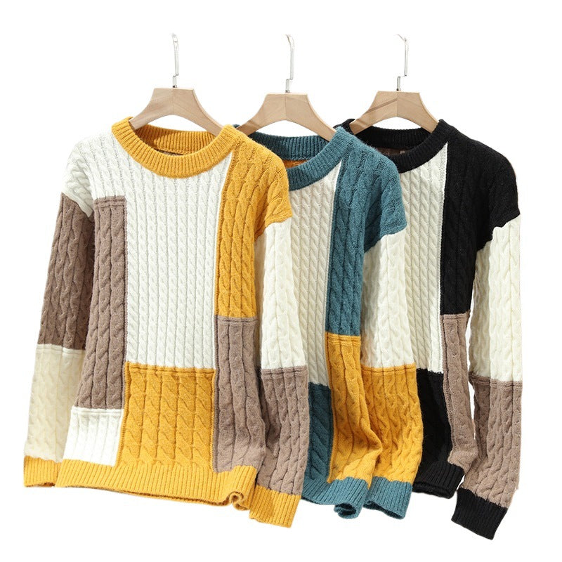 Herren modischer Pullover im Kabelstrickdesign Echoarchiv