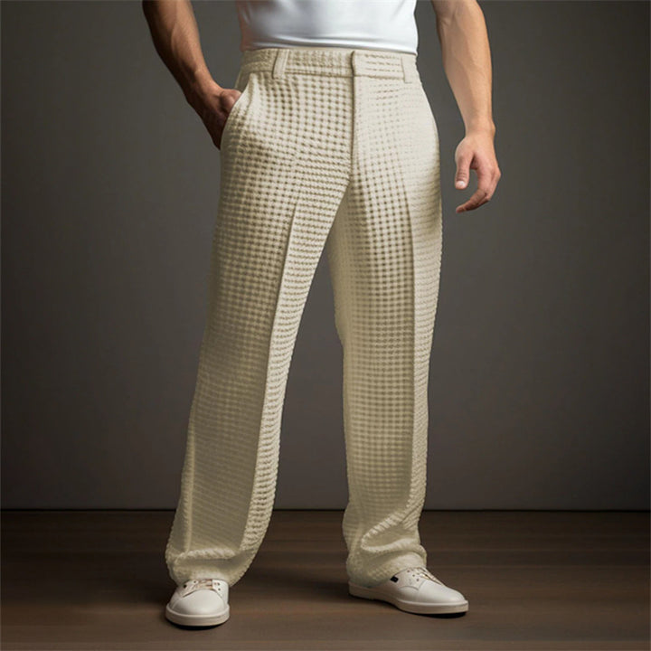 Herren lockere Freizeithose mit strukturiertem Design Echoarchiv