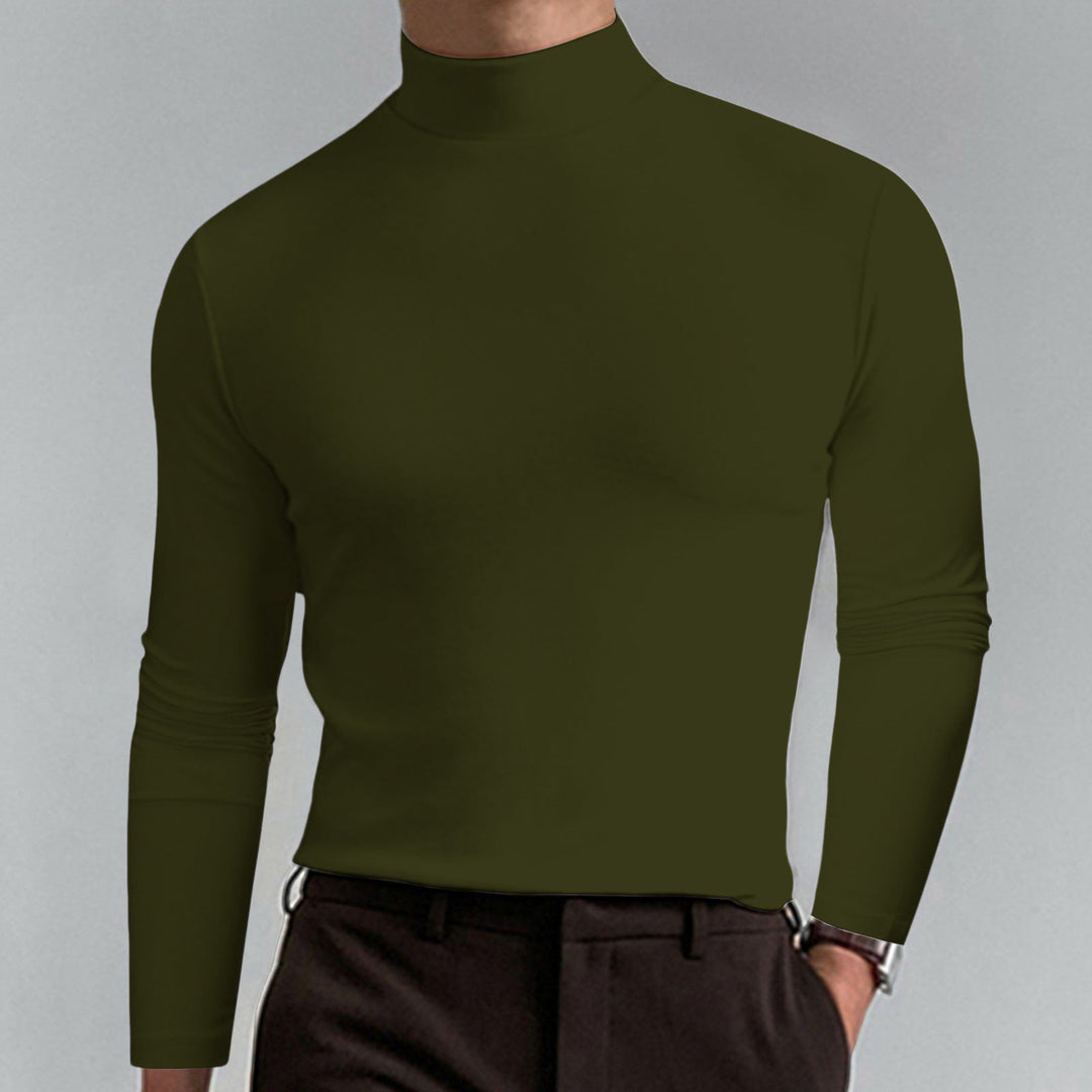 Herren Hochwertiger Rollkragenpullover Echoarchiv