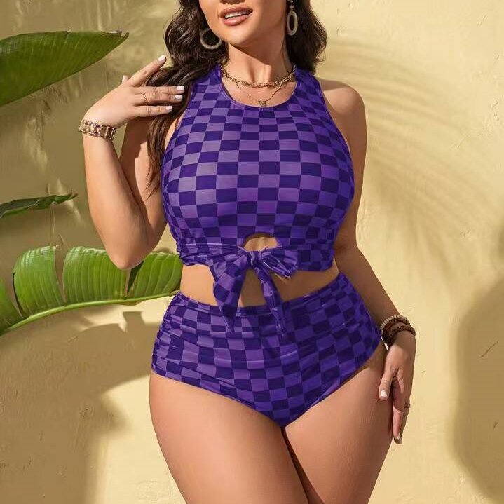 Damen Bikini-Set mit trendy Knoten-Design und hoch geschnittenen Höschen Echo Archiv