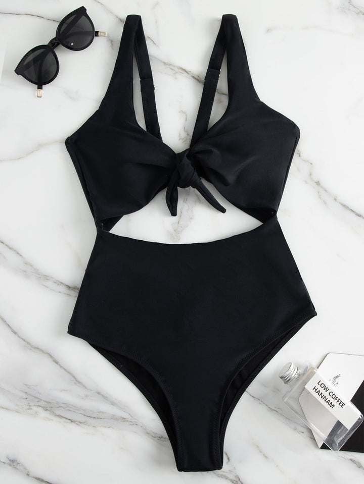 Damen Triangel-Bikini-Set mit verstellbarem Knotendesign Echo Archiv