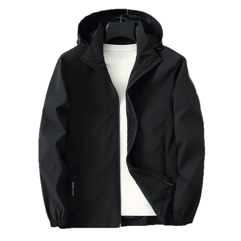 Herren Funktionale Slim‑Softshell‑Kapuzenjacke mit wasserabweisender Beschichtung und elastischen Bündchen Echo Archiv