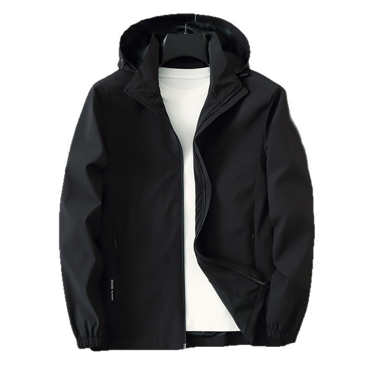 Herren Funktionale Slim‑Softshell‑Kapuzenjacke mit wasserabweisender Beschichtung und elastischen Bündchen Echo Archiv