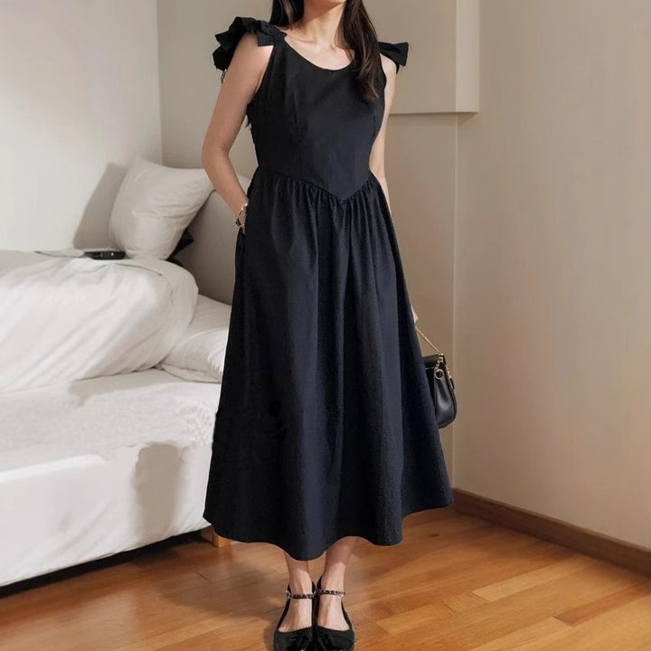 Damen Maxikleid mit Rüschendetails und empfohlener Passform Echo Archiv