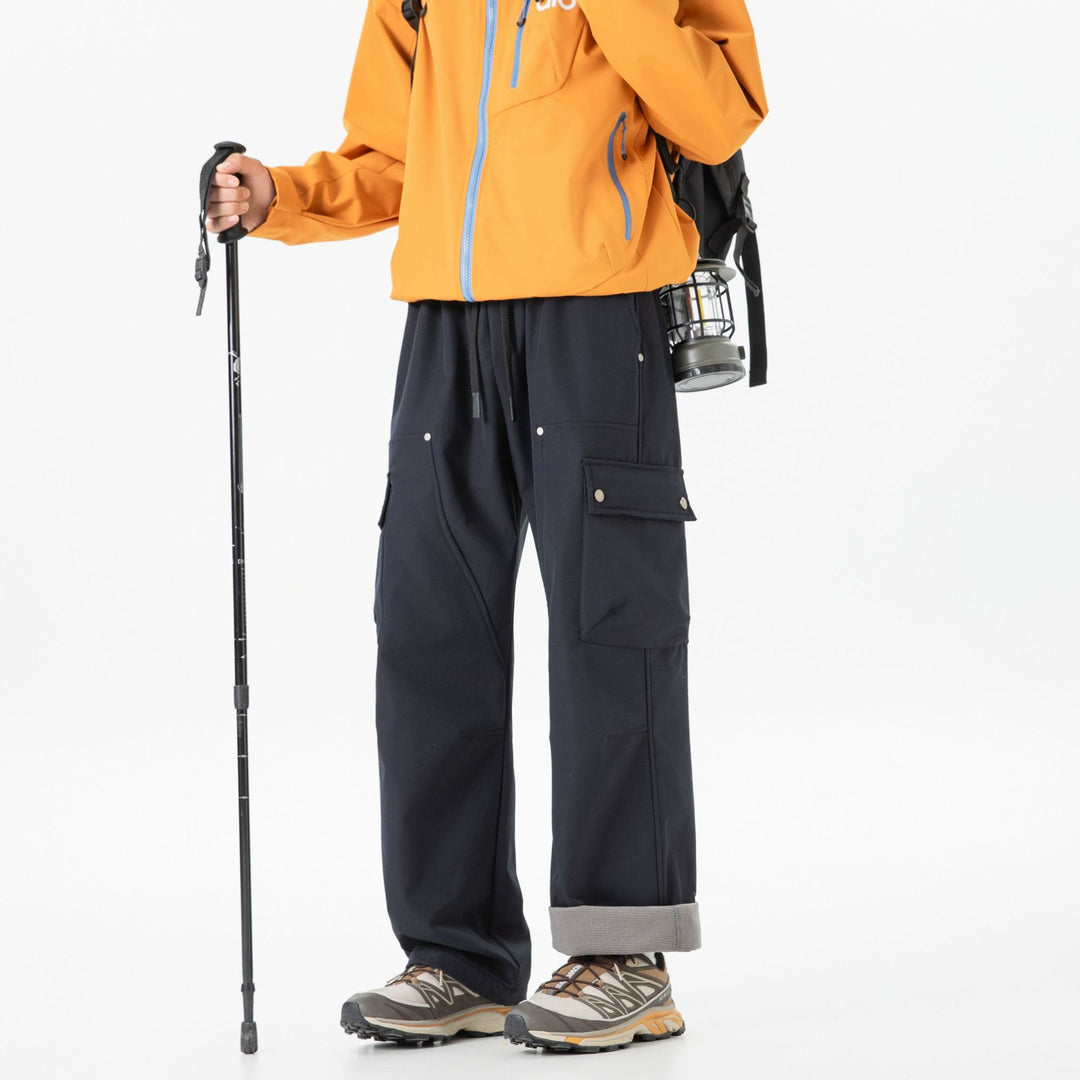 Damen Weite Cargo-Shorts mit elastischem Tunnelzugbund und Multifachtaschen Echo Archiv
