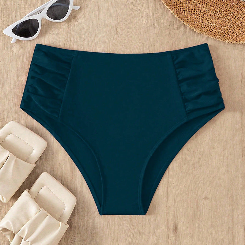 Damen Hoch taillierter Bikinislip mit Rüschendesign Echo Archiv