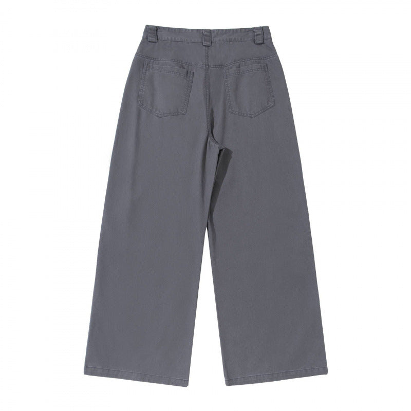 Damen weite Cargo‑Hose mit Stufennaht, hoher Taille und breitem Bein Echo Archiv