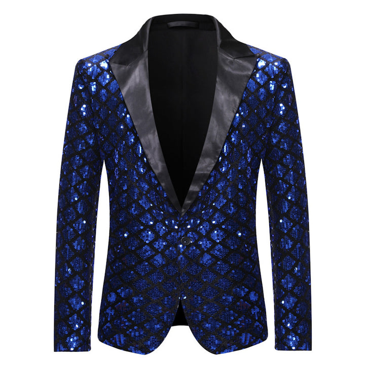 Herren Glitzernder Paillettenblazer Echoarchiv