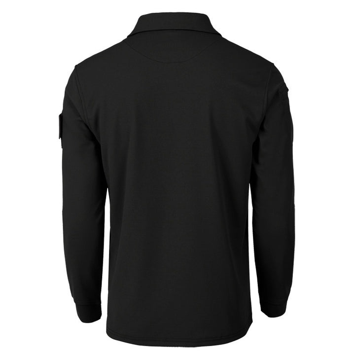 Herren funktionales Langarm-Polohemd Echoarchiv