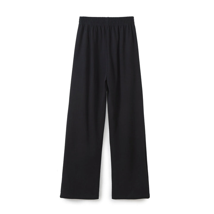 Damen nan weite Komfort-Loungehose mit elastischem Komfortbund, mittigem Schlitz und fließender Palazzo-Silhouette Echo Archiv