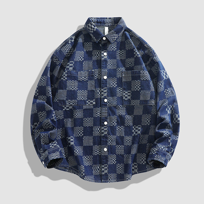 Herren Karo-Hemdjacke mit praktischen Brusttaschen Echoarchiv