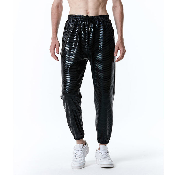 Herren futuristische Mesh-Hose im angesagten Metallic-Look Echoarchiv