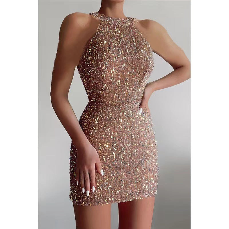 Damen Glitzerndes Partykleid Echo Archiv