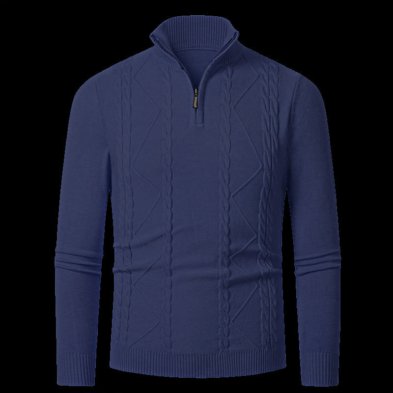 Herren Strickpullover mit modischem Reißverschluss Echoarchiv
