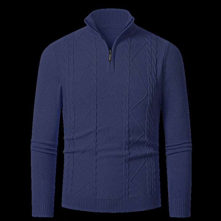 Herren Strickpullover mit modischem Reißverschluss Echoarchiv