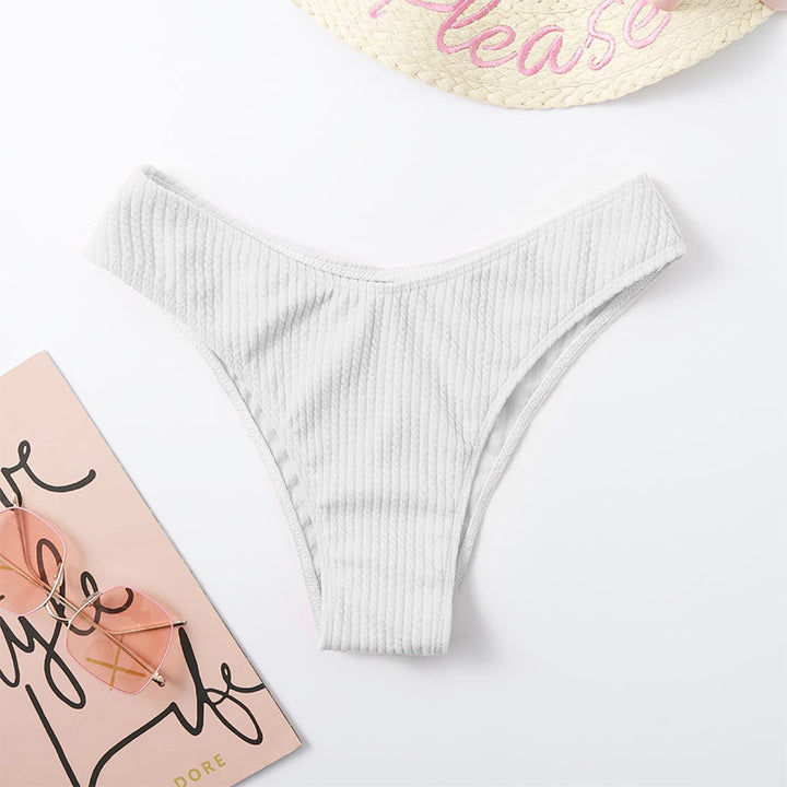Damen Hochtaillierter Bikini mit strukturiertem Stoff und komfortablem Schnitt Echo Archiv