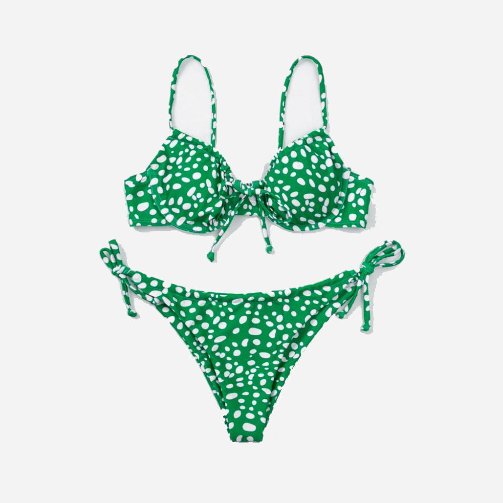 Damen Triangel-Bikini mit verstellbaren Trägern und verspieltem Design Echo Archiv