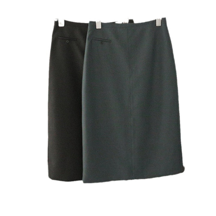 Damen Eleganter Midirock mit schicker Schlitzdetail Echoarchiv