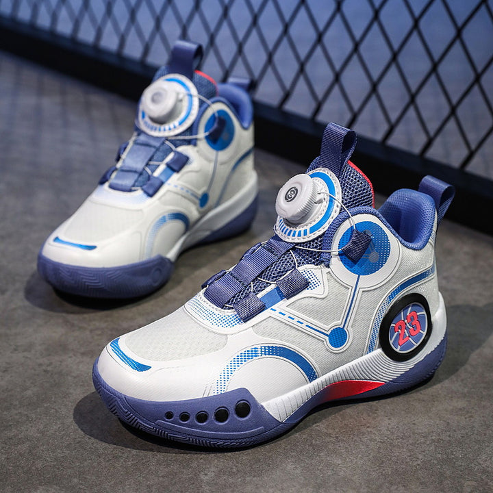 Unisex Futuristische City-Sneaker mit Drehmechanik-Verschluss, gepolsterter Fersenstütze und gedämpfter Wabensohle Echoarchiv