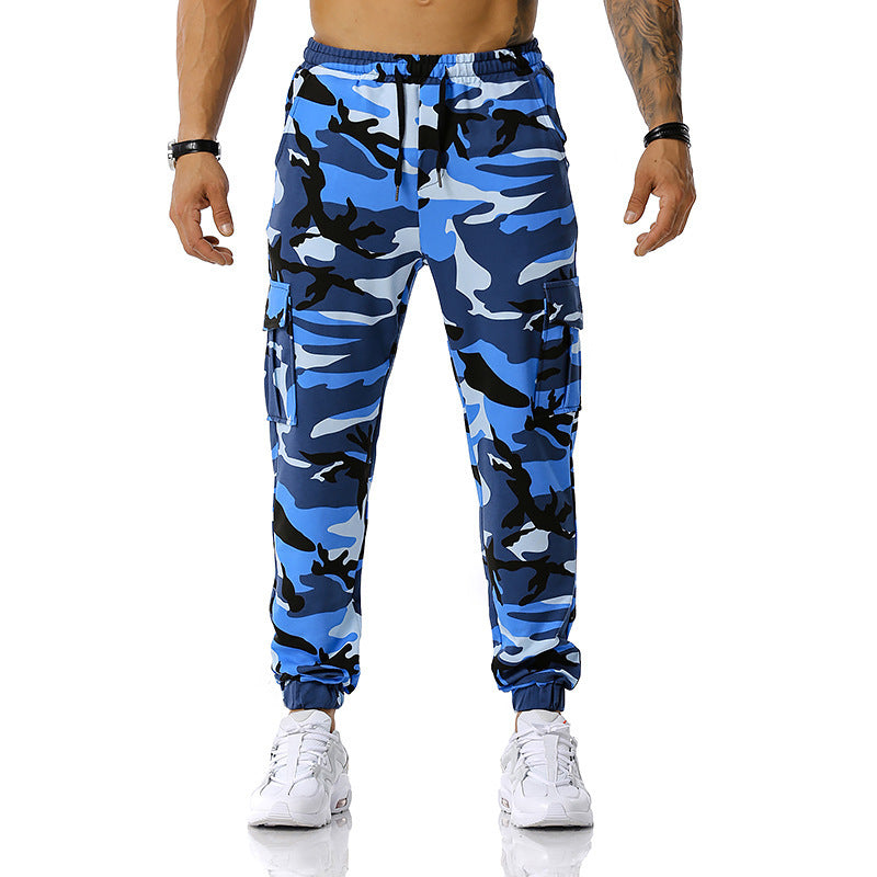 Herren Camouflage Cargo-Hose mit elastischem Bund und praktischen Seitentaschen Echoarchiv