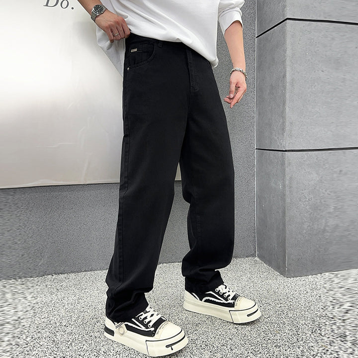 Herren weite Cargo-Jeans mit funktionalen Taschen und lässigem Schnitt Echoarchiv