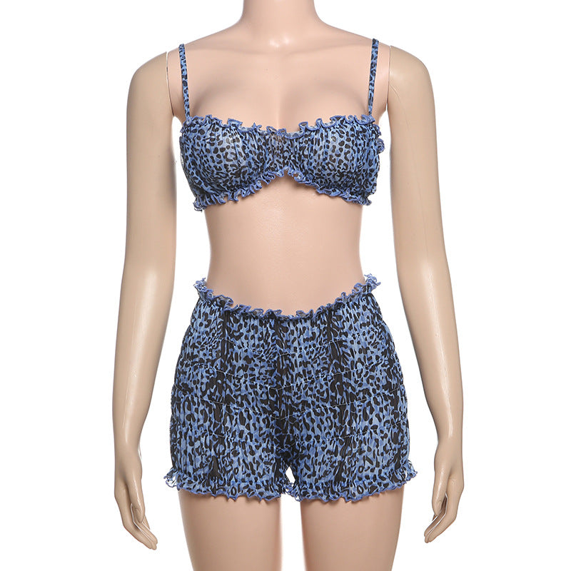Damen modisches Tiermuster-Bikini-Set Echo Archiv