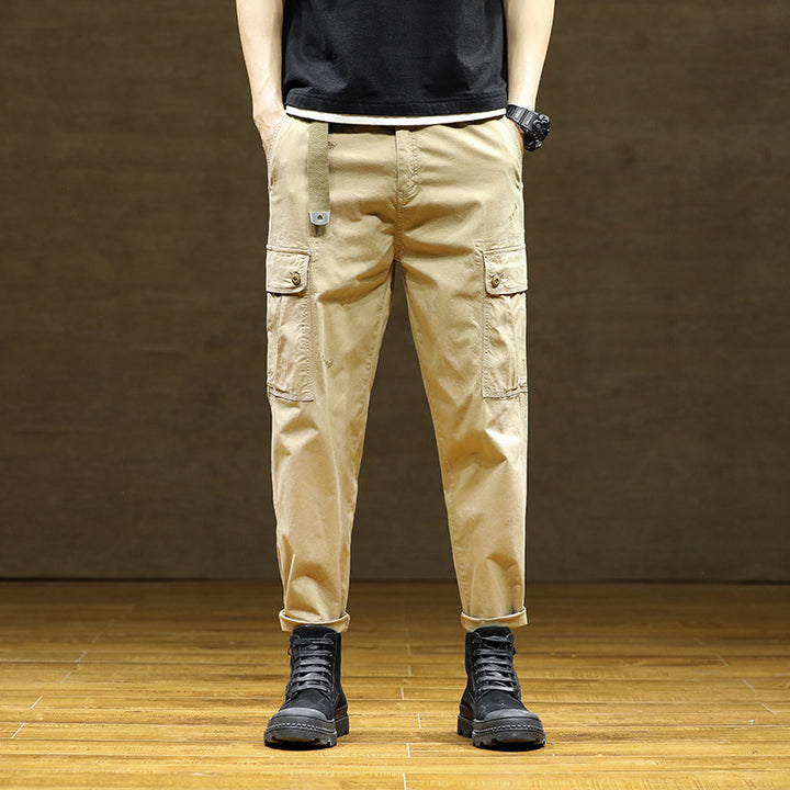Herren Cargo-Hose mit praktischen Taschen und verstellbarem Bund Echoarchiv