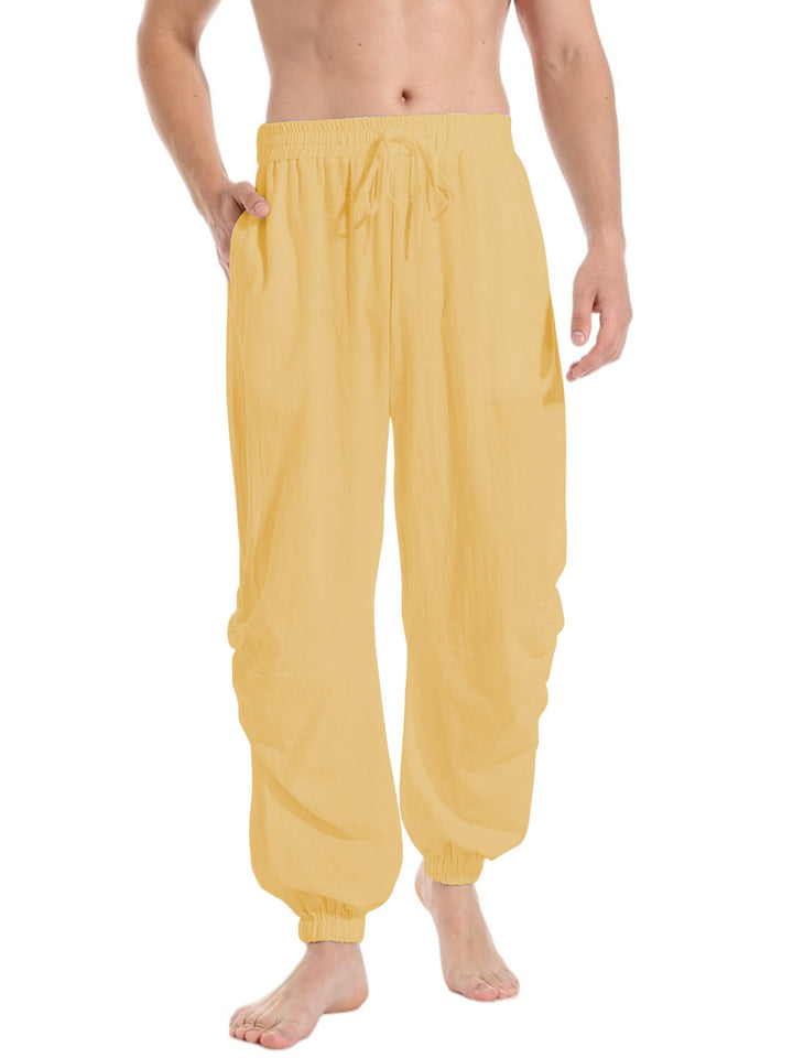 Herren lässige Freizeithose aus leichtem Stoff mit tapered Bein Echoarchiv