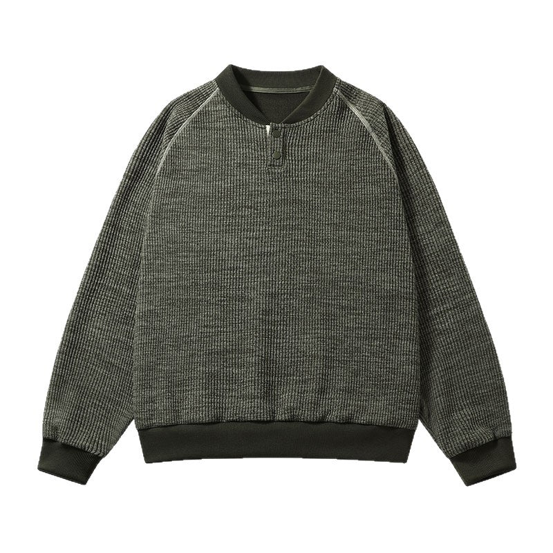 Herren Bequemer Sweater mit Stehkragen Echoarchiv