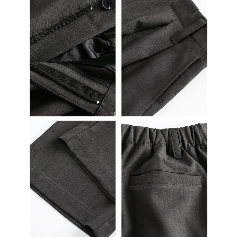 Damen Hochtaillierte weite Bundfalten-Hose mit geradem Bein Echo Archiv