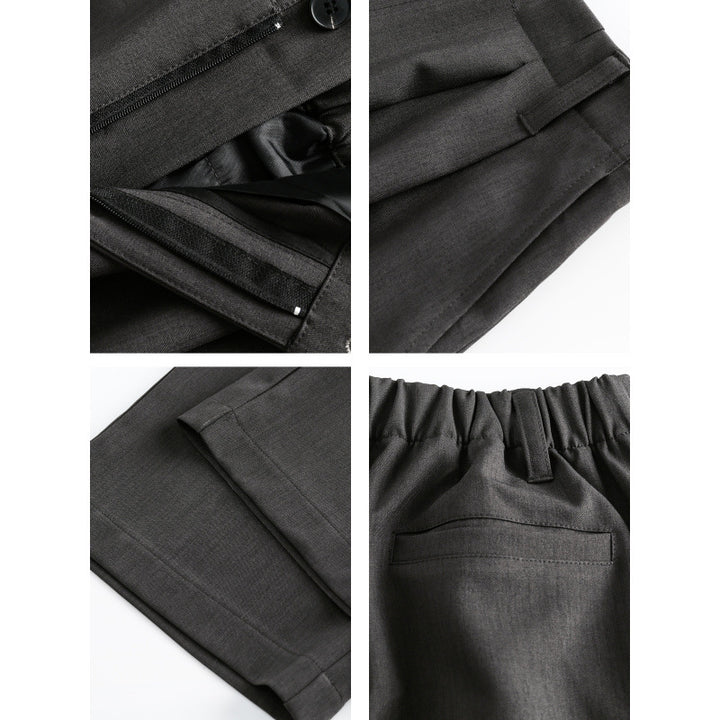 Damen Hochtaillierte weite Bundfalten-Hose mit geradem Bein Echo Archiv