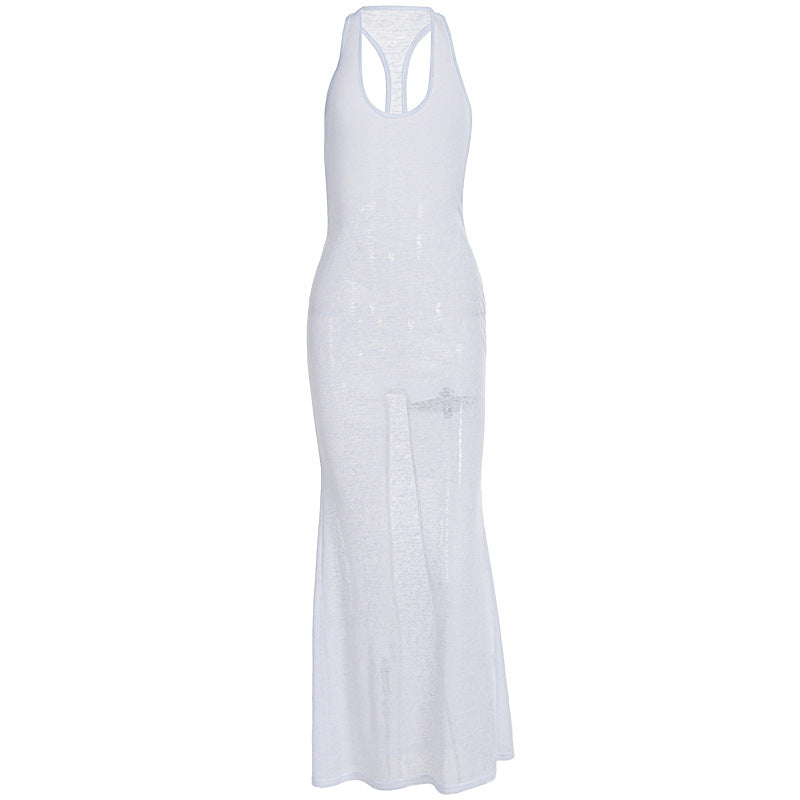 Damen Maxikleid mit elegantem Rücken-Ausschnitt Echo Archiv
