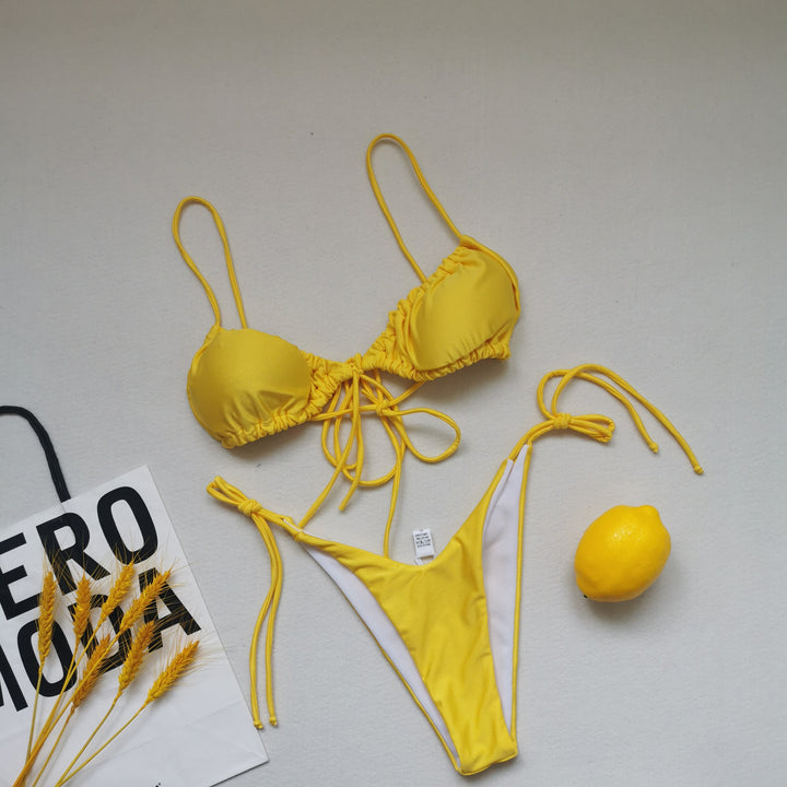 Damen Triangel-Bikini mit regulierbaren Bindebändern Echo Archiv