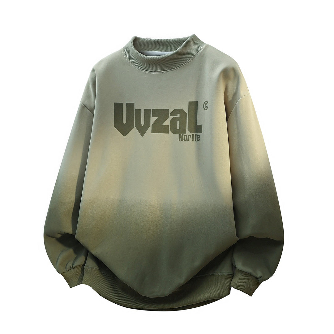 Unisex Oversize-Sweatshirt mit Stehkragen, Farbverlauf & markantem Logoprint Echoarchiv