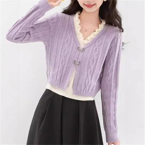 Damen Strickjacke mit V-Ausschnitt Echo Archiv
