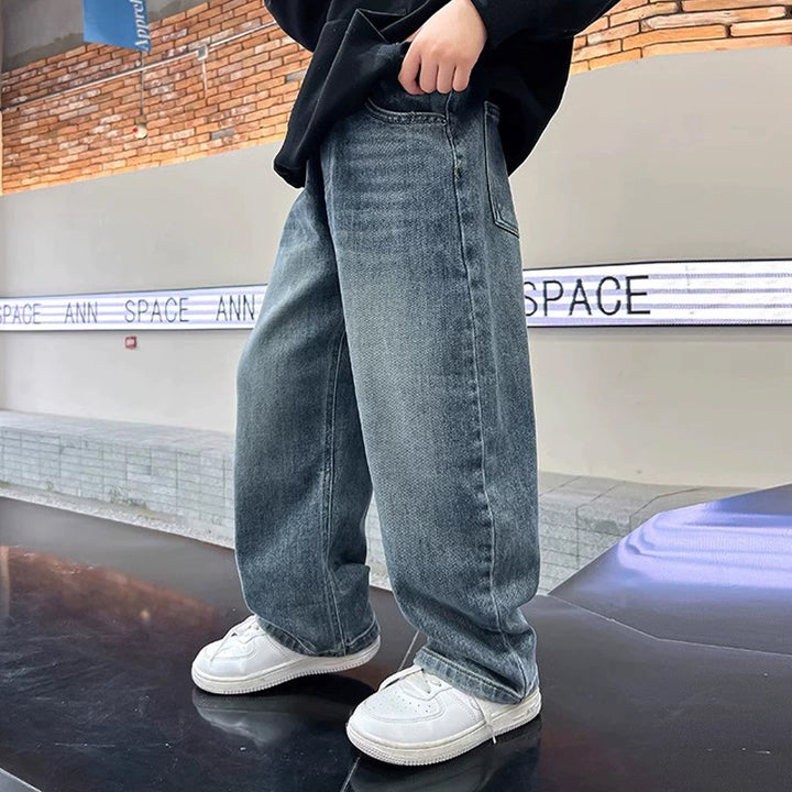 Unisex lockere Denim-Jeans mit weitem Schnitt Echo Archiv