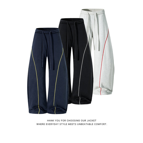 Herren Bequeme Sport-Jogginghose mit elastischem Bund und Kontraststreifen Echo Archiv