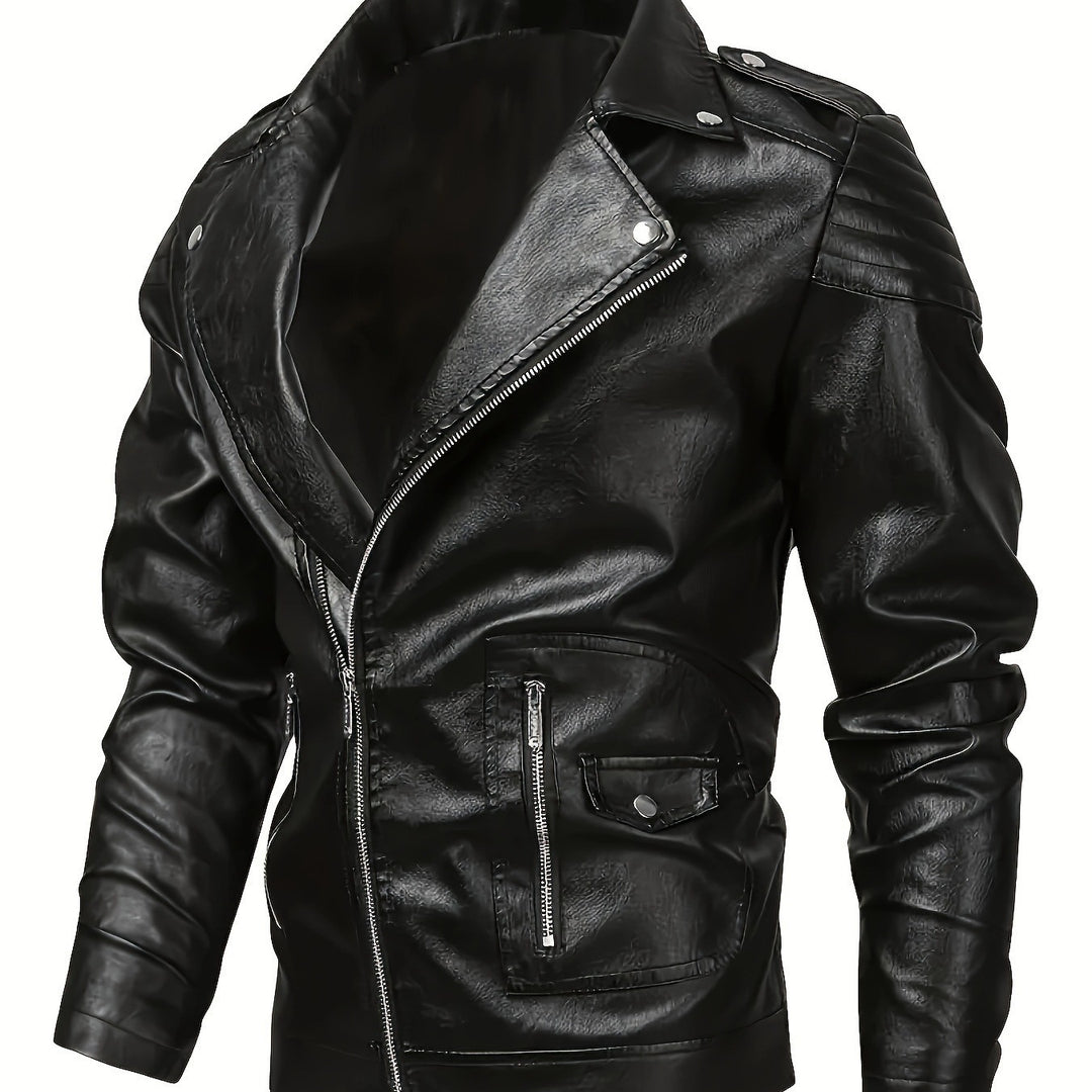 Herren Biker-Lederjacke – Valtoré