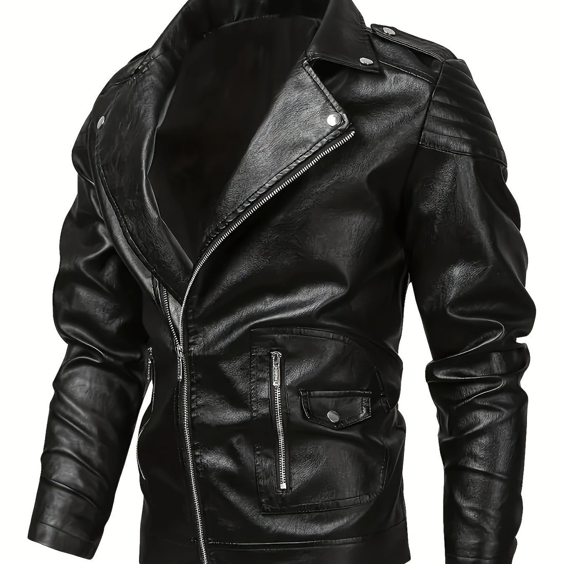 Herren Biker-Lederjacke – Valtoré