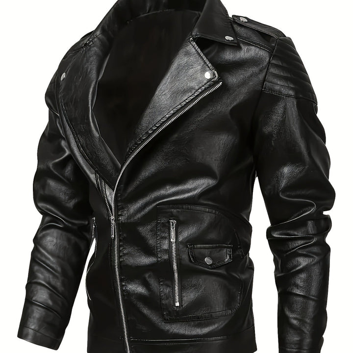 Herren Biker-Lederjacke – Valtoré