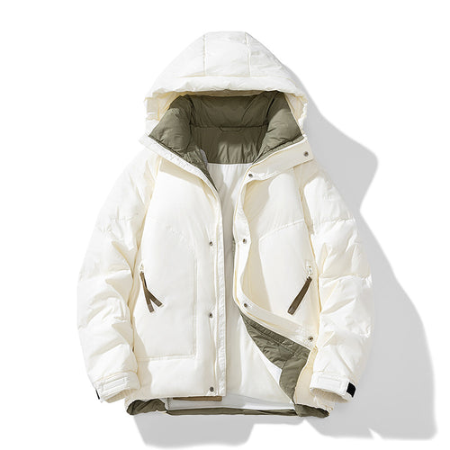 Damen Modische Winterjacke mit abnehmbarer Kapuze